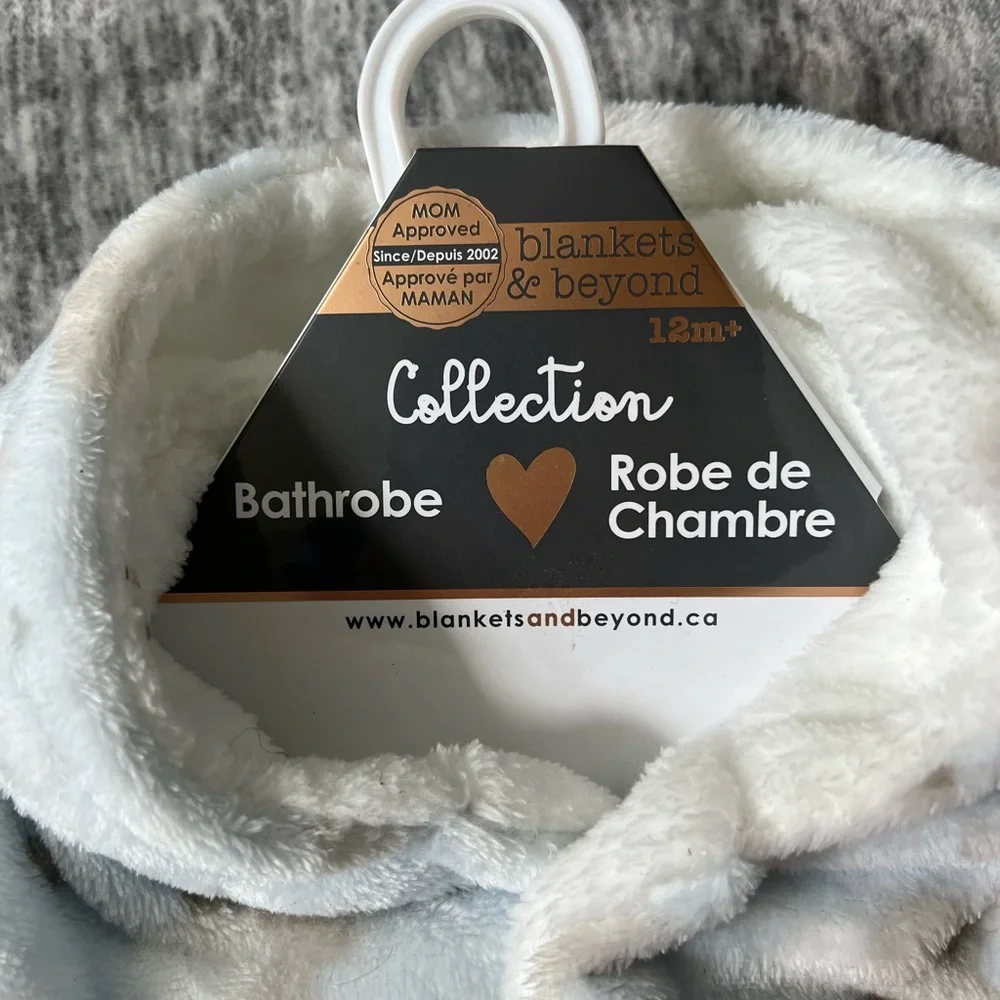 Blankets and Beyond baby bathrobe